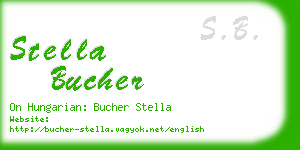 stella bucher business card